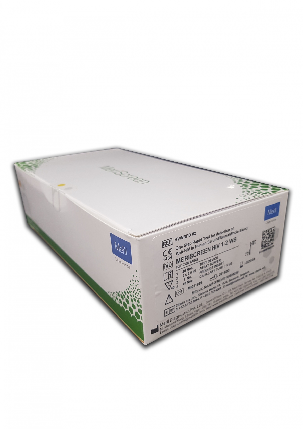 Швидкий тест Однокроковий Меріскрін для виявлення антитіл до вірусу ВІЛ 1/2